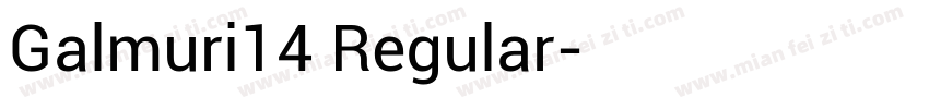 Galmuri14 Regular字体转换